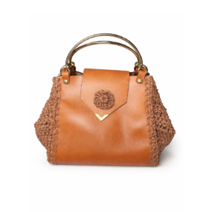 Raffia Leather Hand Bag