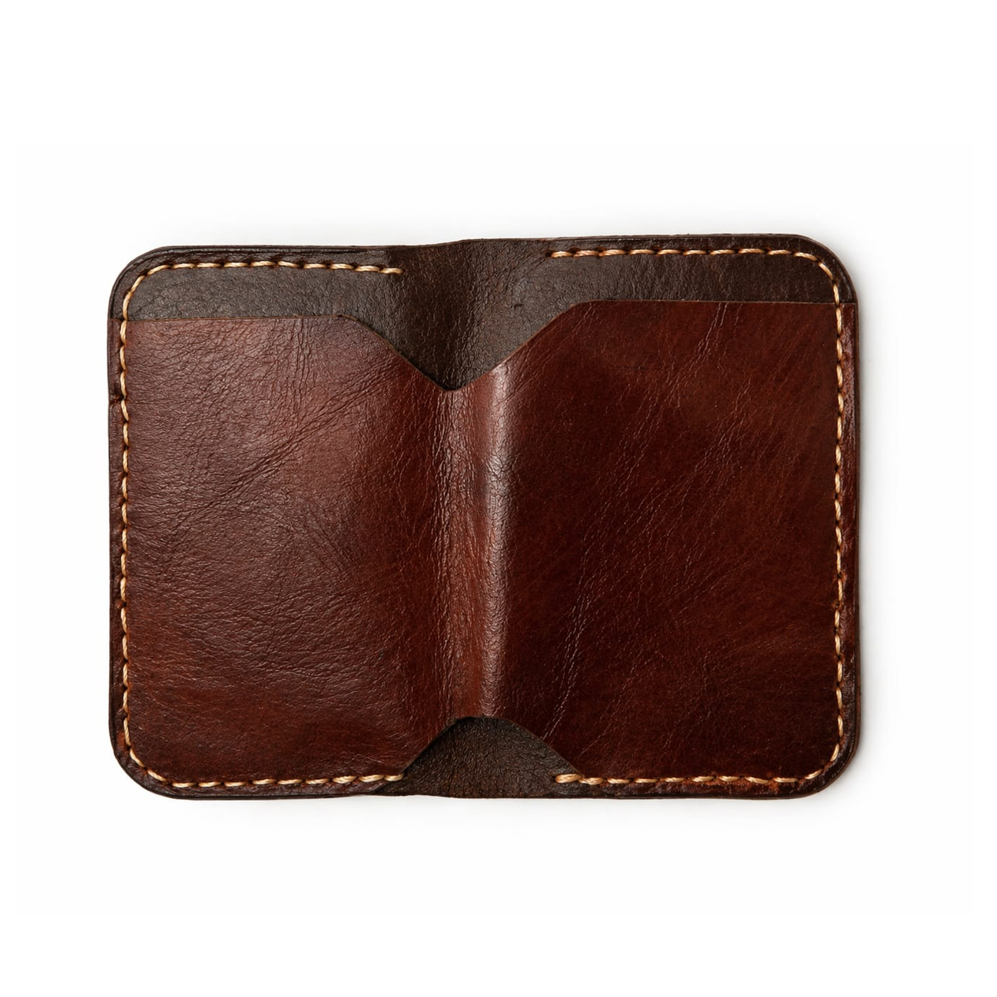 Atlas Blue Handmade Leather Card Holder – Image 3
