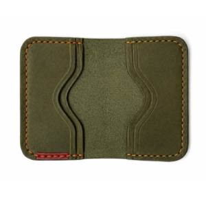 Atlas Green Handmade Leather Card Holder