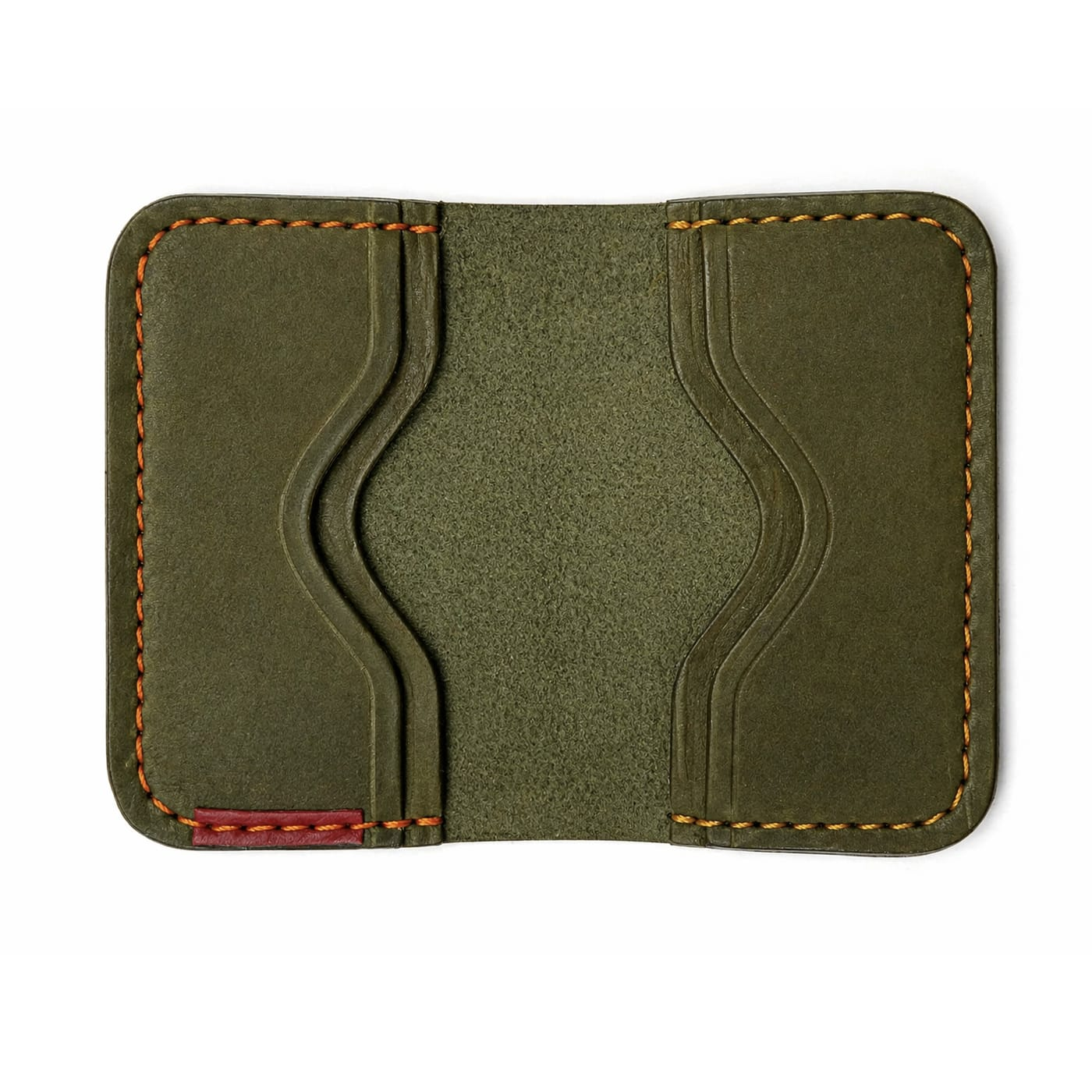 Atlas Green Handmade Leather Card Holder